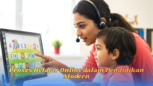proses belajar online